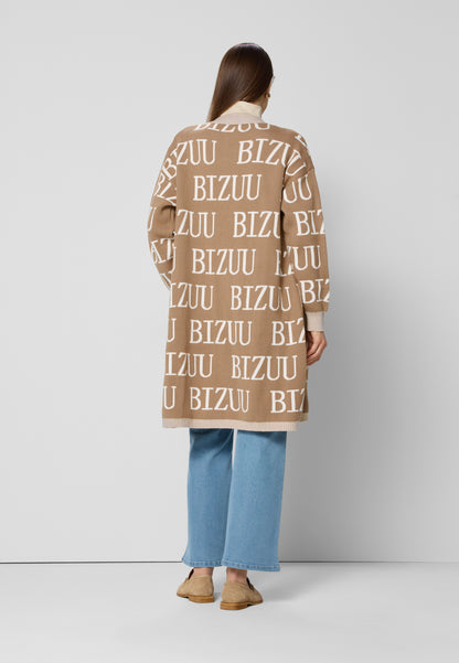 CHIOS beige long cardigan