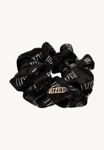 SILKY multicolor logo silk hair elastic band