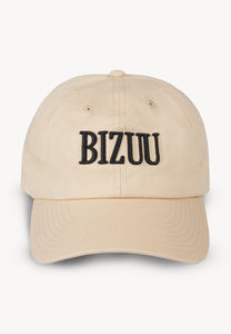 Cream baseball cap with logo ZANE