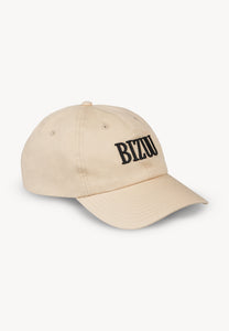 Cream baseball cap with logo ZANE