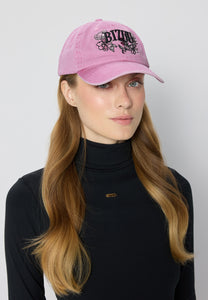 Pink baseball cap with logo ZANE