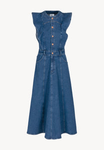 Midi denim dress AIDEN blue