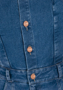 Midi denim dress AIDEN blue