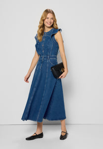 Midi denim dress AIDEN blue