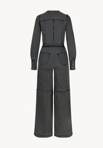 MENDINA gray denim jumpsuit