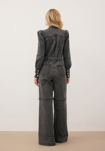 MENDINA gray denim jumpsuit