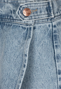 Denim skirt with ruffle NIIA blue