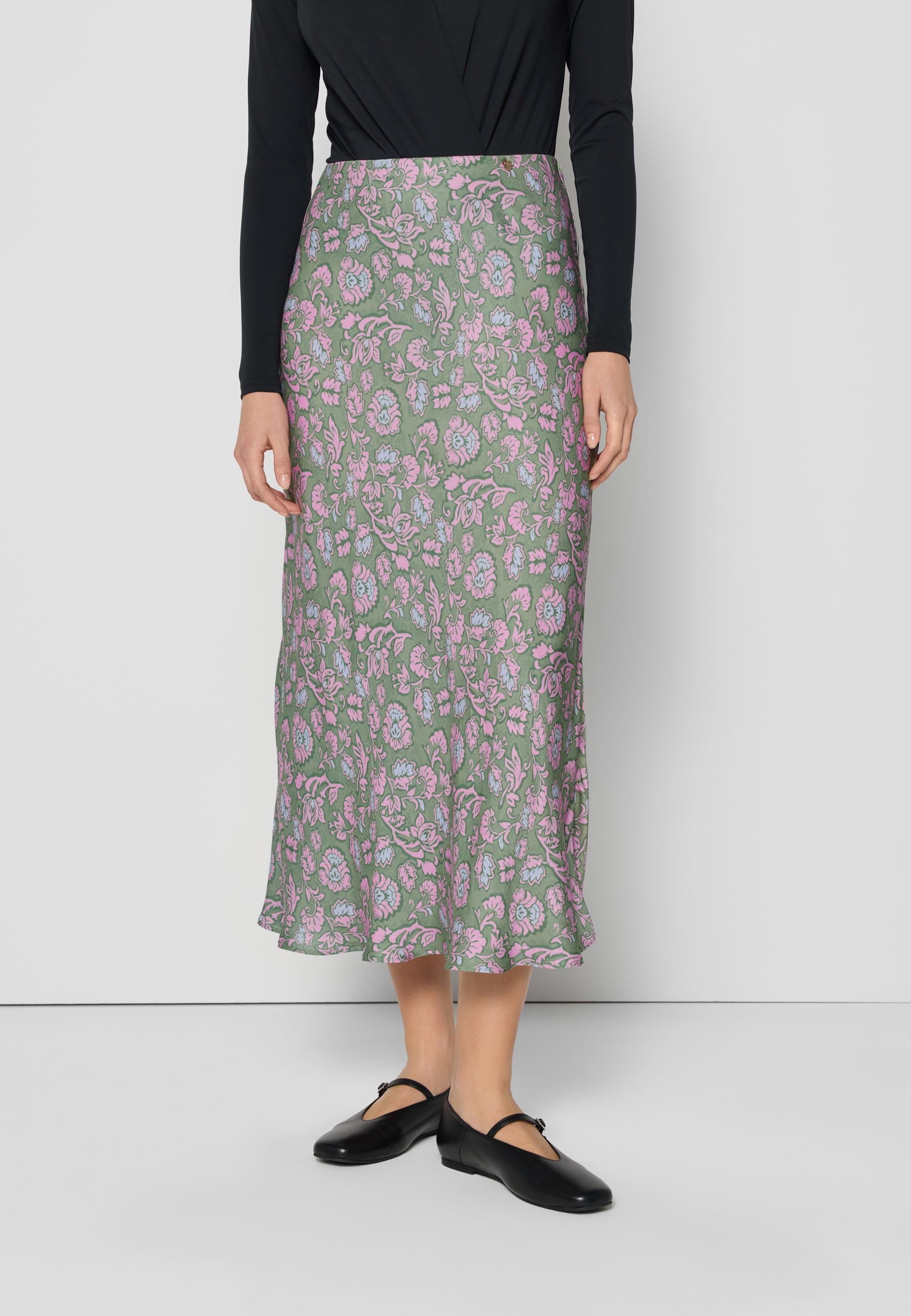【BAON】24SS★ [BAONHAUS] Jelbi Check Banding Long Skirt Skirts SS25 – BYKE