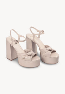 Beige platform sandals RUSTY