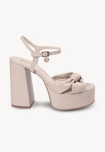 Beige platform sandals RUSTY