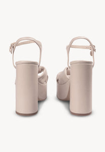 Beige platform sandals RUSTY