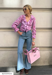 Denim bell bottoms ATLANTA blue