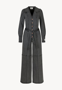 MENDINA gray denim jumpsuit