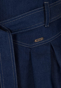 Denim shorts with wide legs KANDYS navy blue