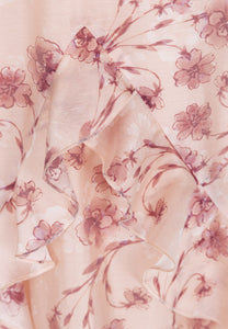Maxi dress in floral print PATRICA beige
