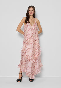 Maxi dress in floral print PATRICA beige