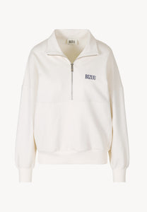 CHAMP cream sweatshirt with logo and collar