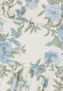 Cream mini dress with floral print CHARELLA