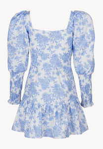 Mini dress in floral print ZOENA blue