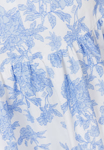 Mini dress in floral print ZOENA blue