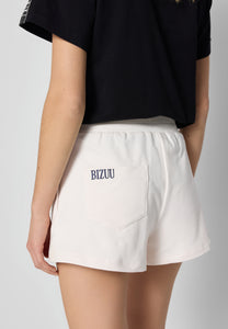 Cream sweat shorts with pockets ETHIES
