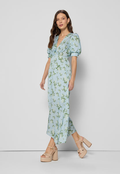 Bizuu TILDA copyright print midi dress, blue