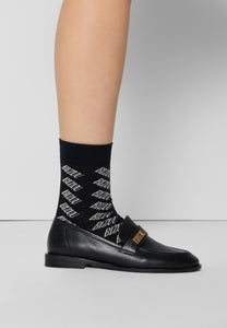 Socks with logo SERAFIL, black