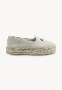 Cream espadrilles with Bizuu logo AYLA