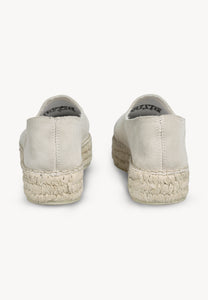 Cream espadrilles with Bizuu logo AYLA