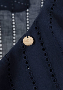 Navy blue shirt with binding PROVANCE