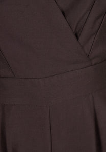Brown suit with a blend of linen ARATIKA