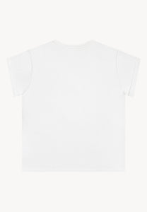 Cream T-shirt with embroidered flowers MIRADO