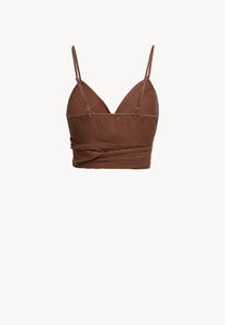 Brown muslin top TARI