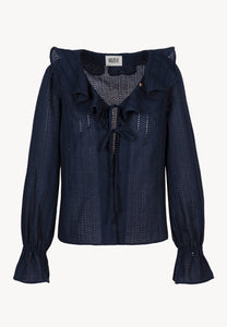 Navy blue shirt with binding PROVANCE
