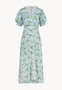 Bizuu TILDA copyright print midi dress, blue