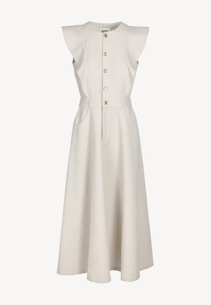 Beige AIDEN midi dress