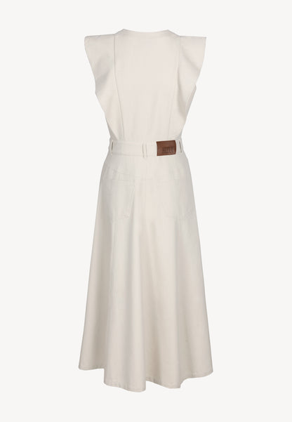 Beige AIDEN midi dress