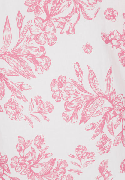 Cotton blouse with tie ALIANNA white