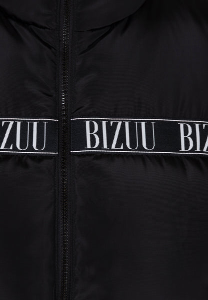 Black down vest with natural filling AYASE