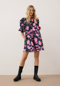 AYOTE pink mini dress with flared hem