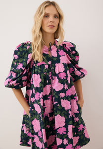 AYOTE pink mini dress with flared hem
