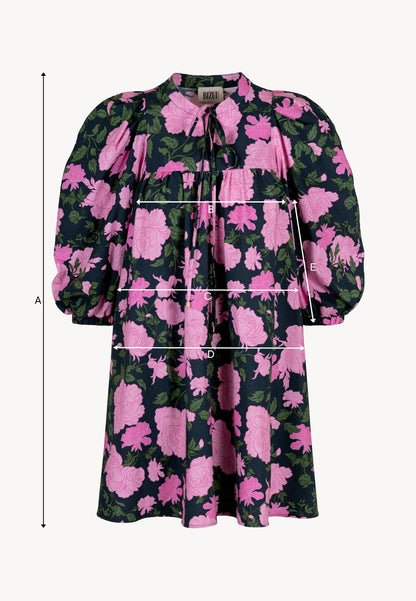 AYOTE pink mini dress with flared hem