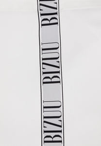 Cotton bag with a logo tape, BAGGO in cream