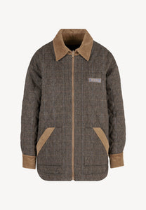 BAIONA brown reversible quilted jacket
