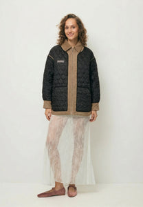 BAIONA brown reversible quilted jacket