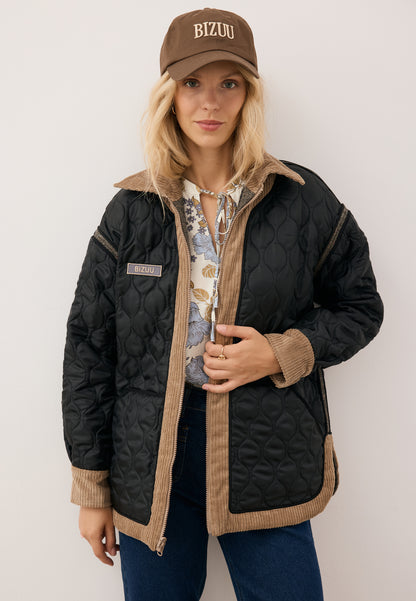 BAIONA brown reversible quilted jacket