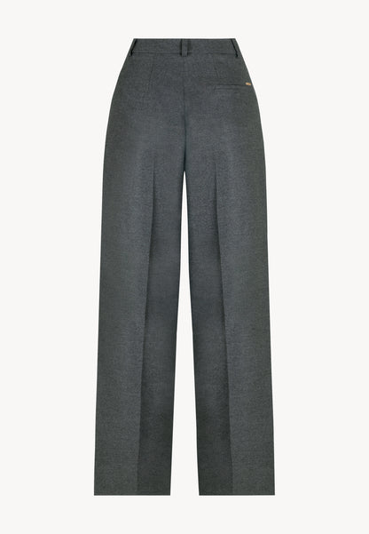 Graphite wide-leg trousers BANOS GRAŻYNA