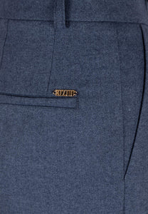 Navy blue wide-leg trousers BANOS GRAŻYNA
