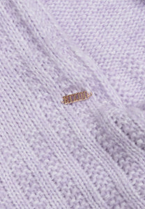 Purple merino wool balaclava BIFFI