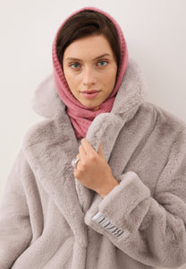 Pink merino wool balaclava BIFFI